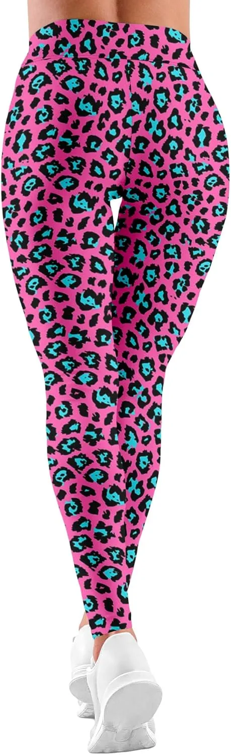 Leggings for Women Funny Printed Gym Womens Yoga Pants Floral Legging Tropical Athletic Pant