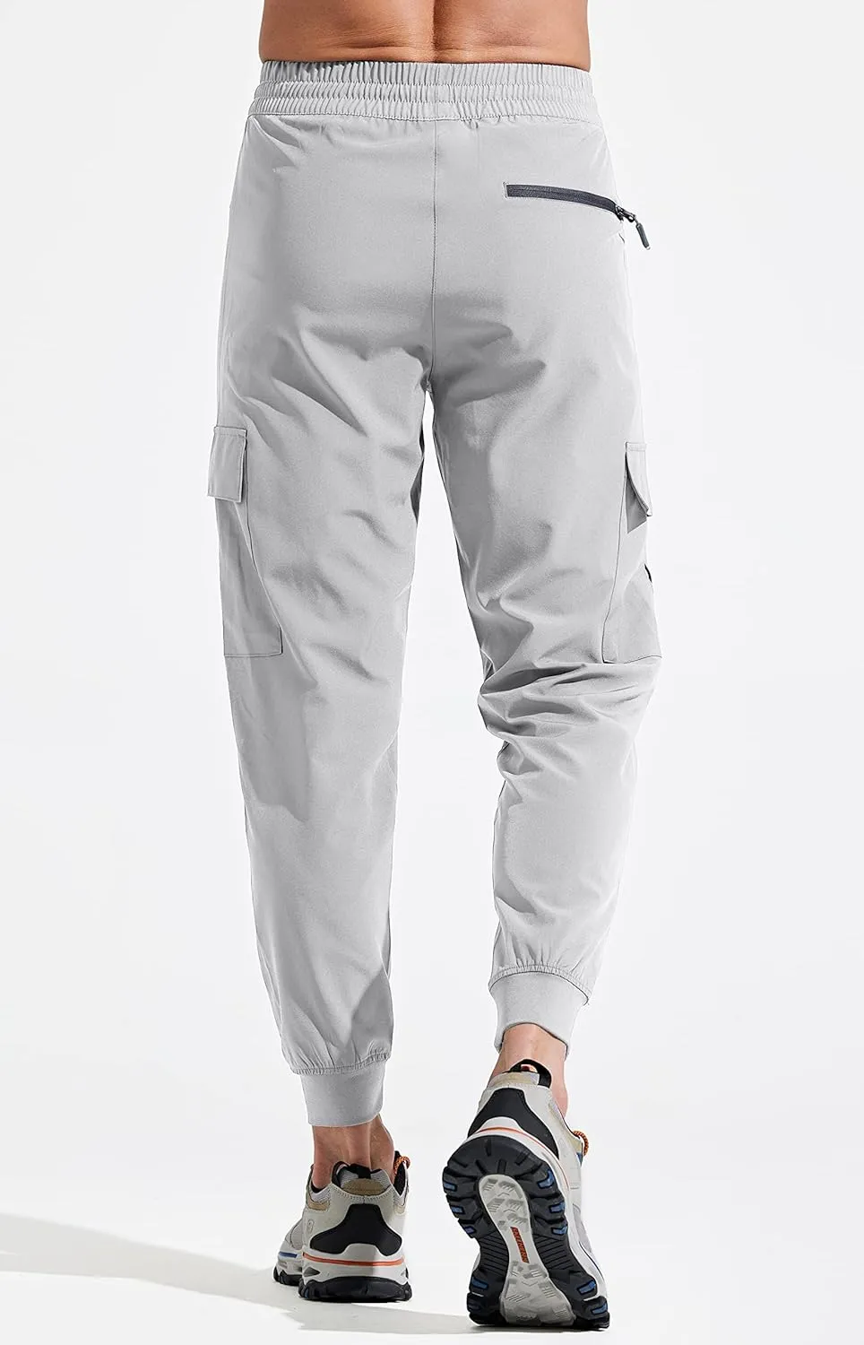 Libin Men's Lightweight Joggers Quick Dry Cargo Hiking Pants Track Running Workout Athletic Travel Casual Outdoor