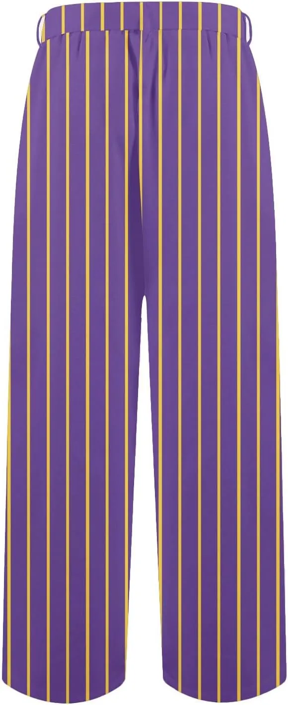 Linen Wide Leg Pants for Women High Waisted Adjustable Tie Knot Work Loose Flowy Beach Long Trousers with Pockets