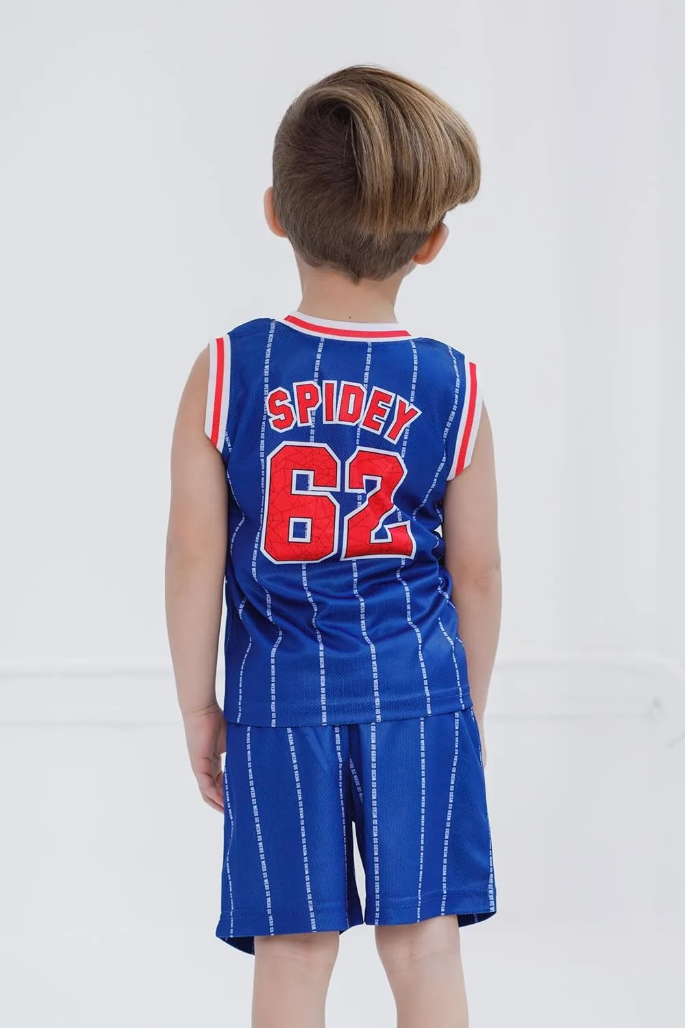Marvel Spider-Man Miles Morales Hulk Mesh Jersey Tank Top Shirt and Basketball Shorts Toddler to Big Kid Sizes (2T - 18-20)