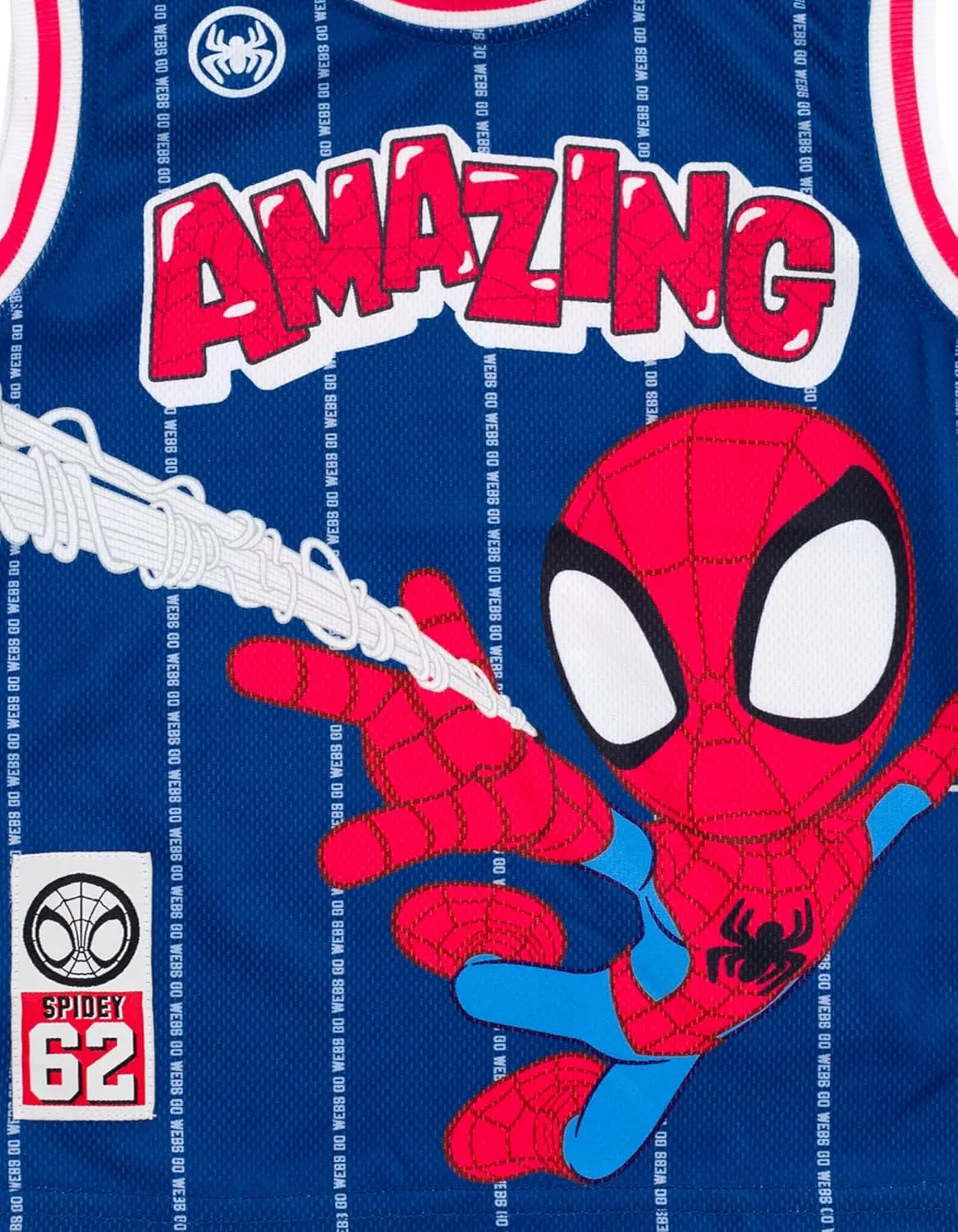 Marvel Spider-Man Miles Morales Hulk Mesh Jersey Tank Top Shirt and Basketball Shorts Toddler to Big Kid Sizes (2T - 18-20)