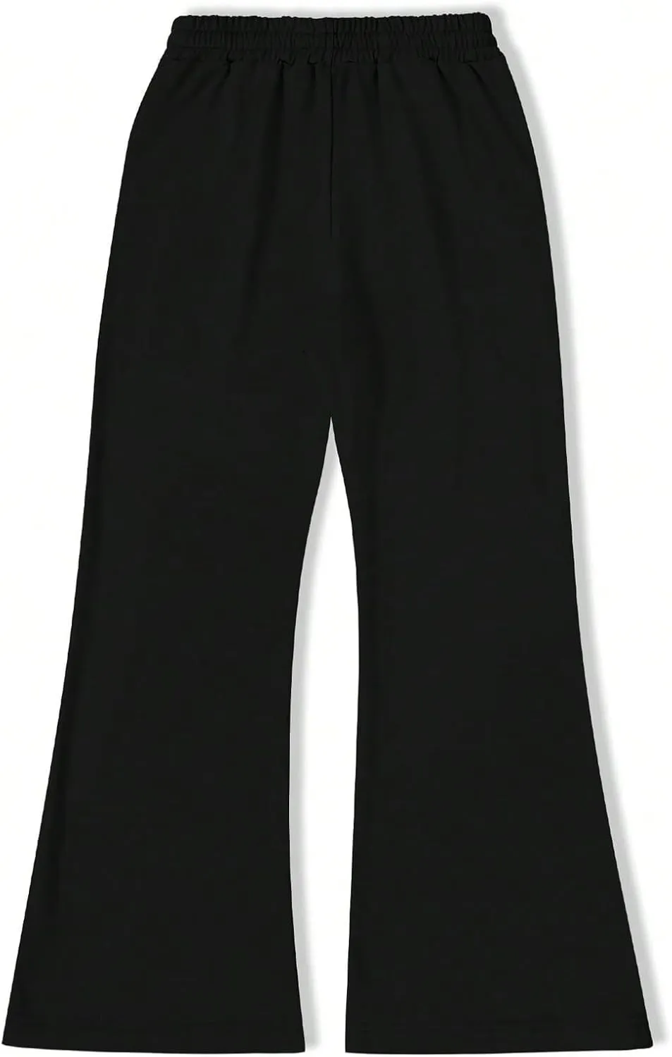 Men's Baggy Flare Sweatpants Y2k Graphic Drawstring Waist Street Jogger Pants with Pocket