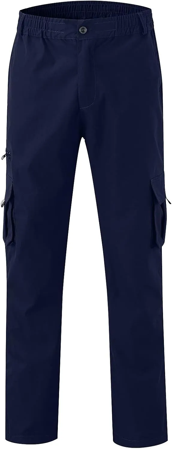 Men's Hiking Pants Lightweight Tactical Joggers Running Golf Trousers Loose Fit Summer Outdoor Work Pants