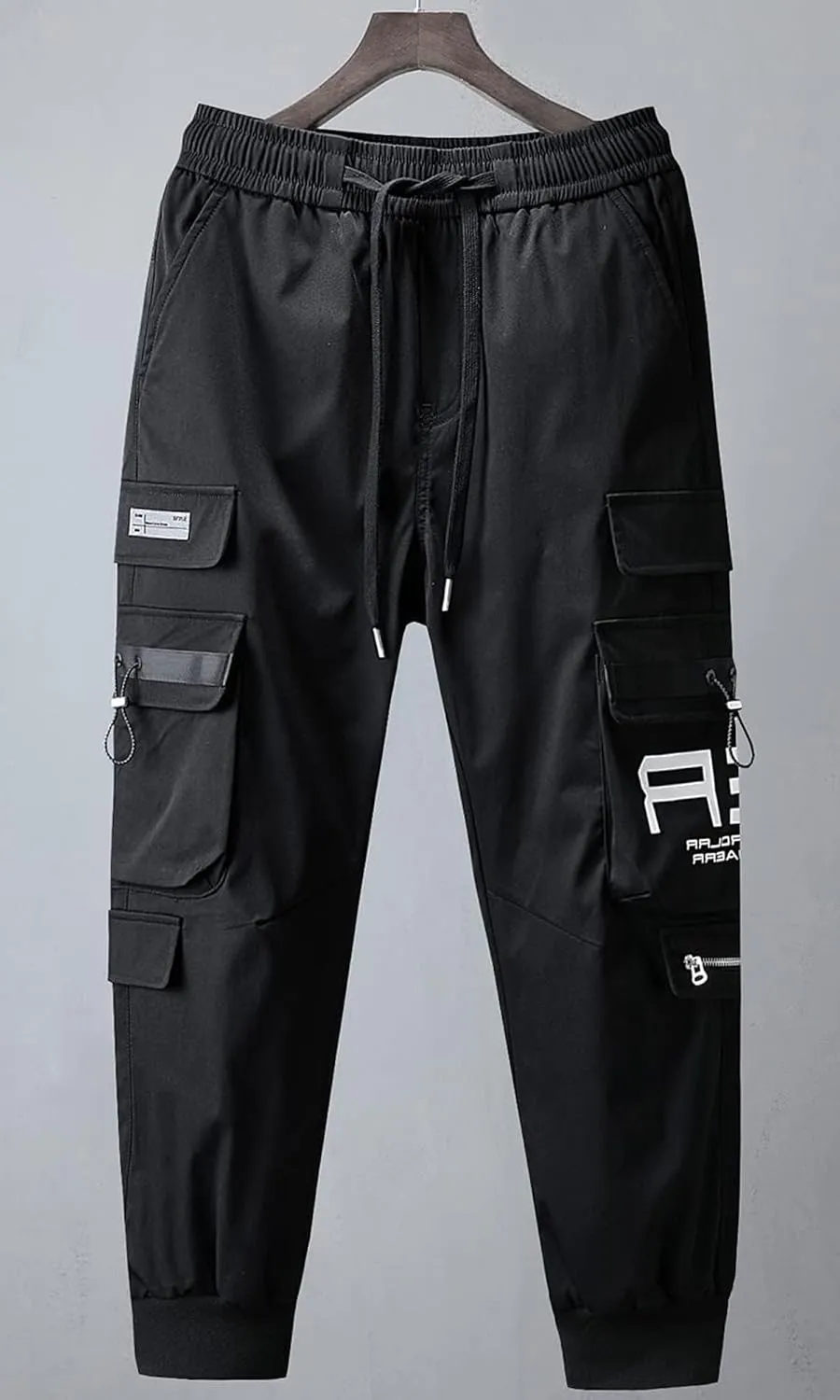 Men's Joggers Punk Cargo Baggy Techwear Hip Hop Harem Streetwear Tactical Track Pants