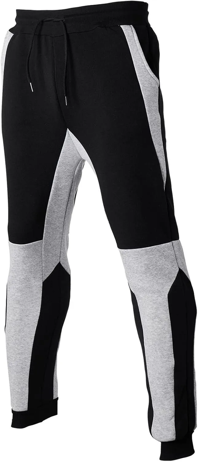 Mens Sweatpants with Pockets Men's Joggers Pants with Deep Zip Pockets Recycled Polyester Athletic Pants Loose-fit