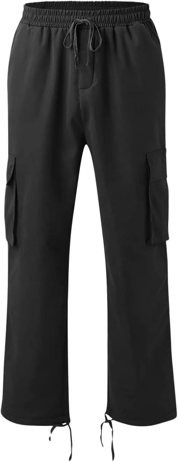 Mens Sweatpants with Pockets with Pockets Fleece Cargo Sweatpants Streetwear Hip Hop Pants Cargo Pants Joggers Casual