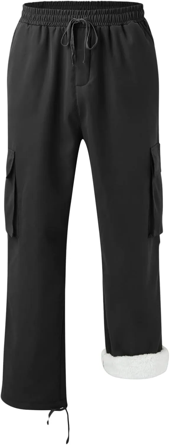 Mens Sweatpants with Pockets with Pockets Fleece Cargo Sweatpants Streetwear Hip Hop Pants Cargo Pants Joggers Casual