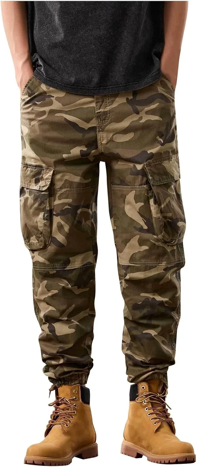 Men's Tactical Pants Hiking Cargo Pants Lightweight Work Pant Trousers Outdoor Running Hiking Joggers