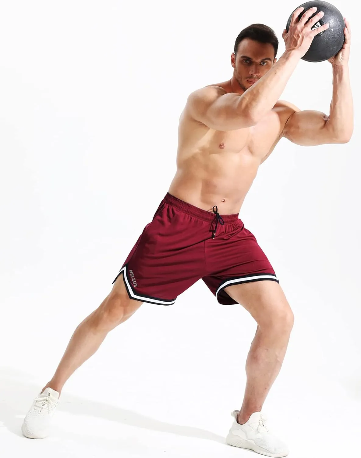 NELEUS Men's 7 inch Lightweight Workout Running Shorts with Pockets