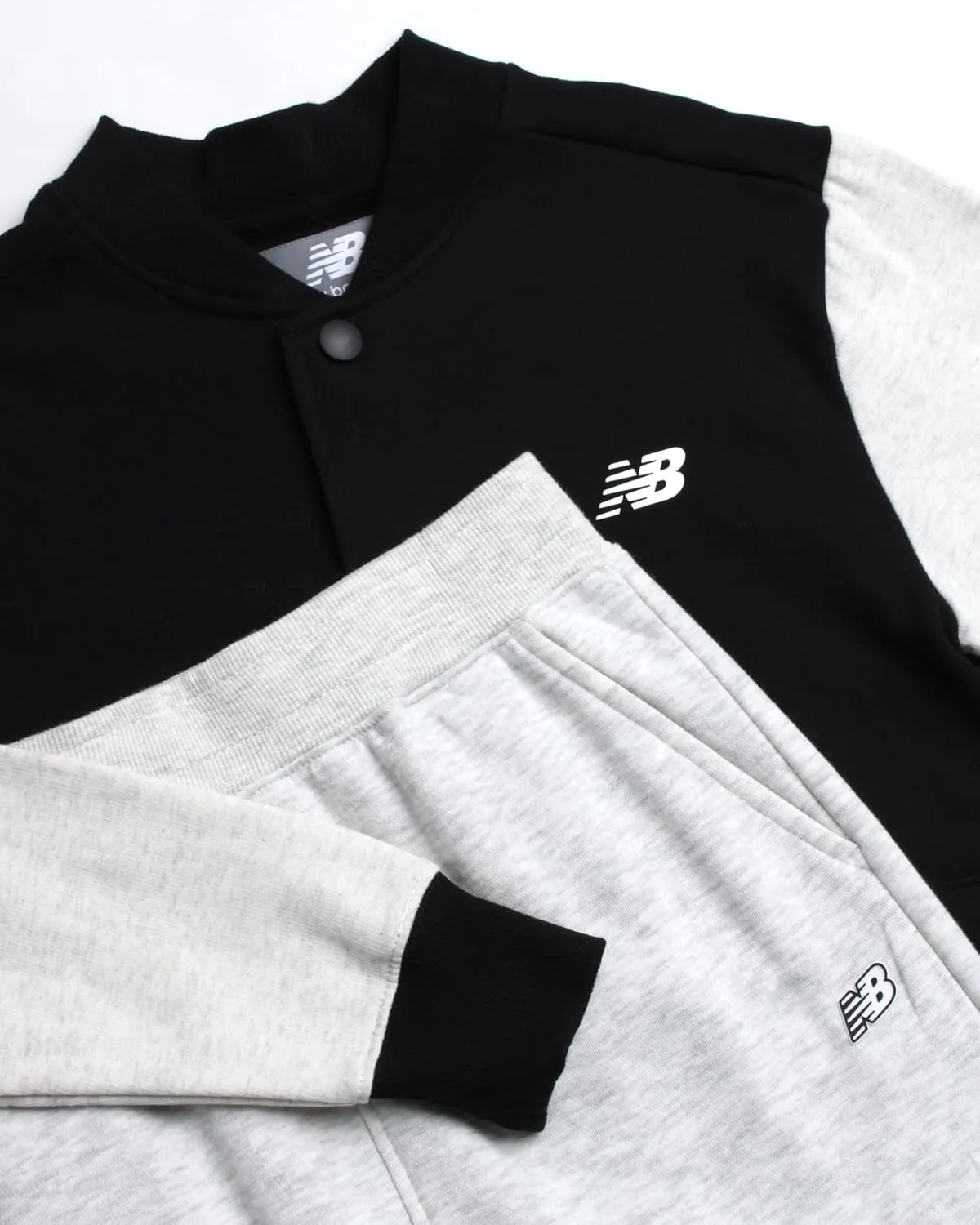 New Balance Boys Jogger Pants Set - 2 Piece Bomber Jacket and Fleece Cargo Joggers Set - Boys Activewear Fleece Jogset (8-20)