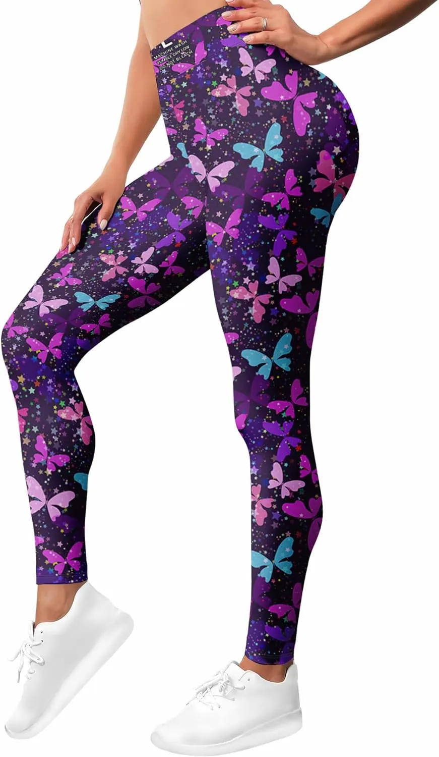 PAGYMO Leggings for Women Printed Womens Funny Gym Yoga Pants