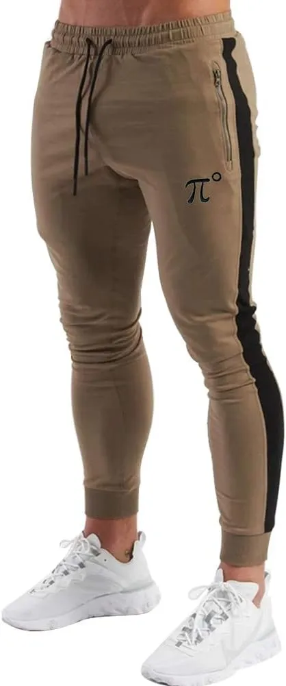 PIDOGYM Men's Track Pants,Slim Fit Athletic Sweatpants Joggers with Zipper Pockets