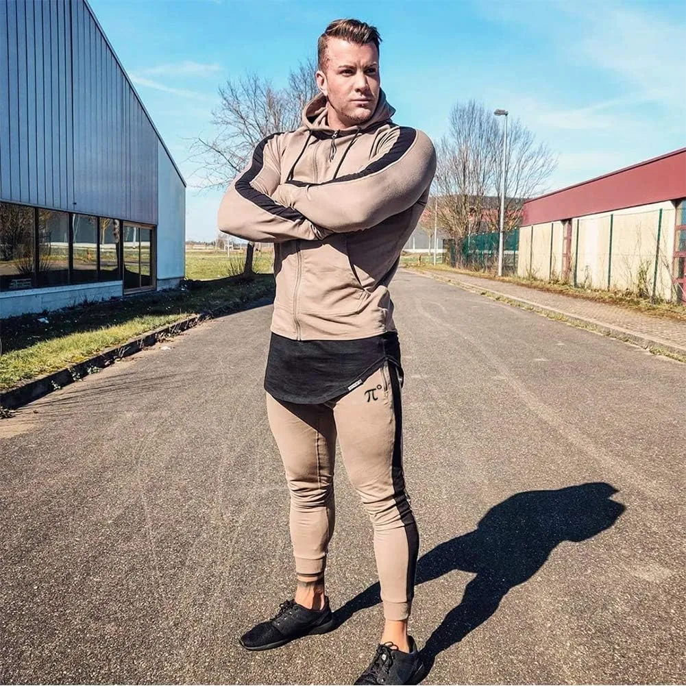 PIDOGYM Men's Track Pants,Slim Fit Athletic Sweatpants Joggers with Zipper Pockets