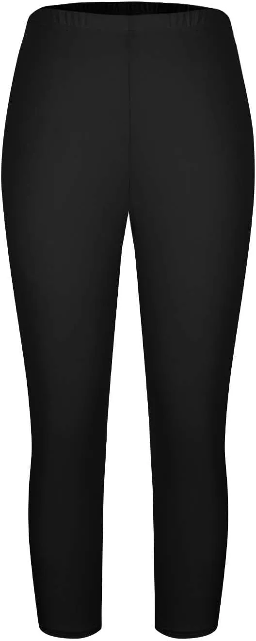 Plus Size Capri Leggings for Women High Waist Tummy Control Stretchy Workout Yoga Pants Casual Summer Capri Pants