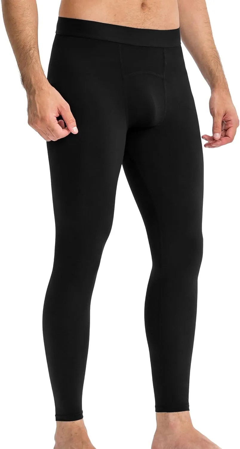 Queerier Mens Compression Pants Cool Dry Workout Leggings Athletic Sports Base Layer Bottoms Running Tights