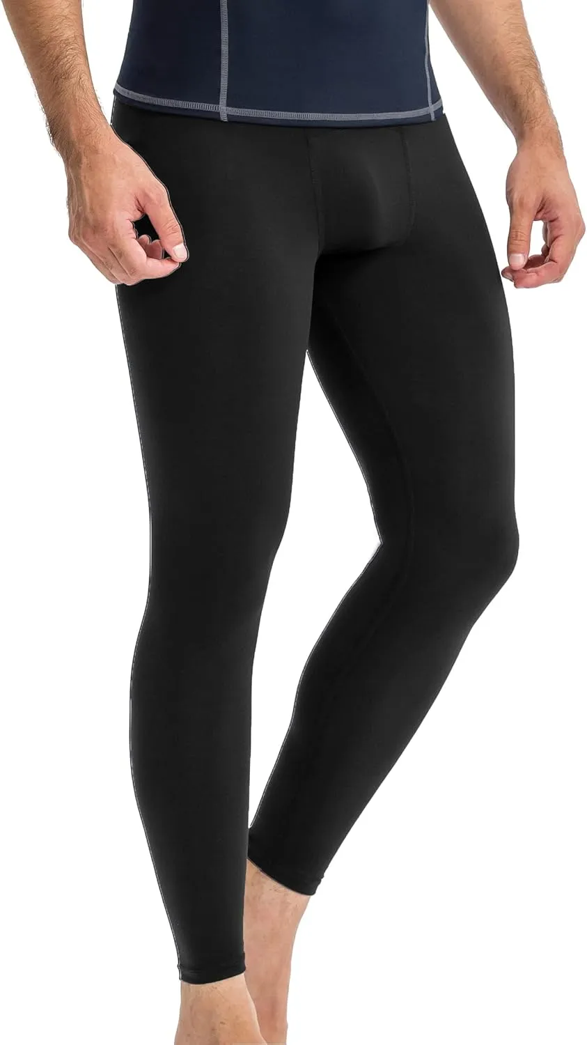 Queerier Mens Compression Pants Cool Dry Workout Leggings Athletic Sports Base Layer Bottoms Running Tights
