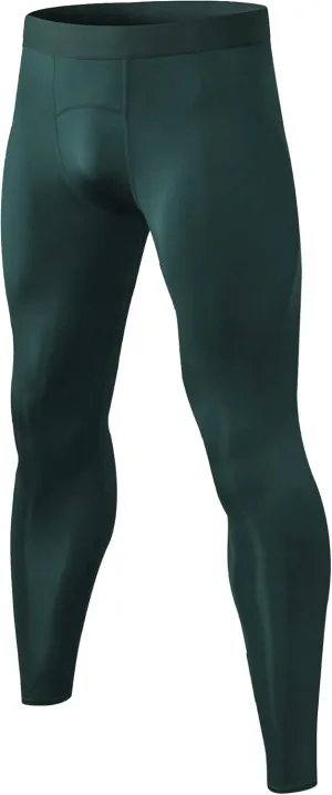 Queerier Mens Compression Pants Cool Dry Workout Leggings Athletic Sports Base Layer Bottoms Running Tights