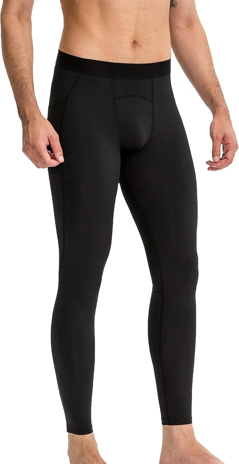 Queerier Mens Compression Pants Cool Dry Workout Leggings Athletic Sports Base Layer Bottoms Running Tights