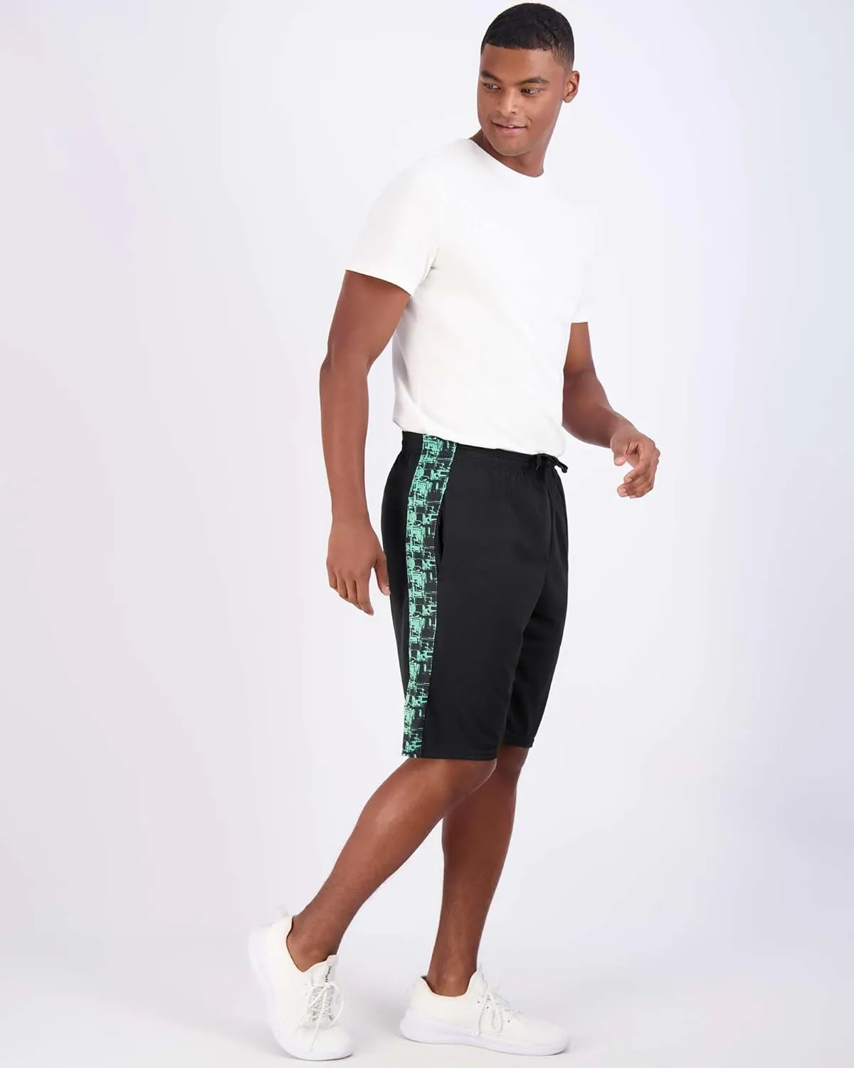 Real Essentials 5 Pack: Men's Mesh Athletic Basketball Shorts Quick Dry Activewear with Pockets