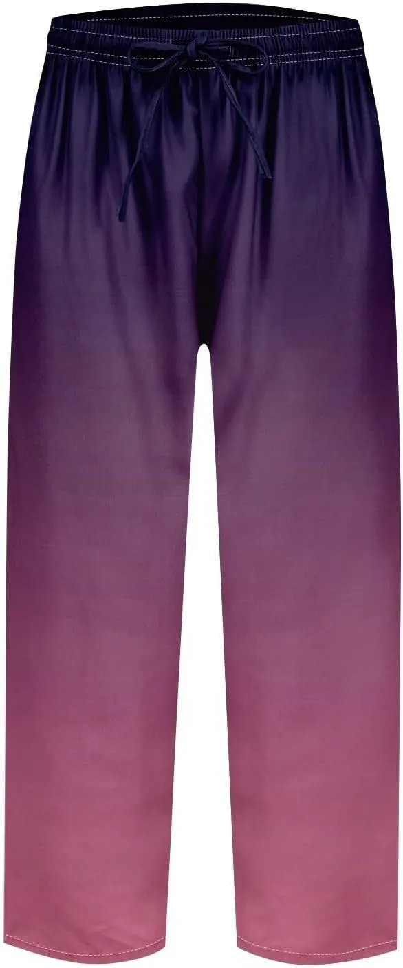 Resort Wear for Women 2025 Cotton Linen Elastic Seven Pants Beach Casual Pants Linen Casual Beach Long Pants
