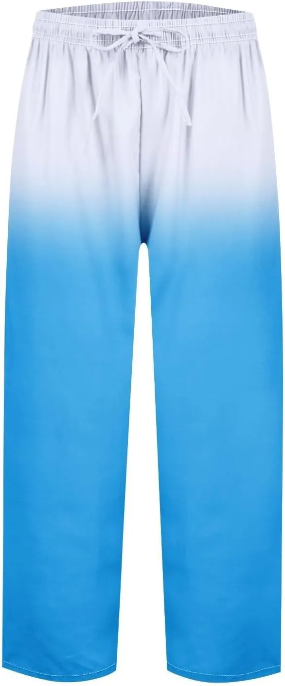 Resort Wear for Women 2025 Cotton Linen Elastic Seven Pants Beach Casual Pants Linen Casual Beach Long Pants
