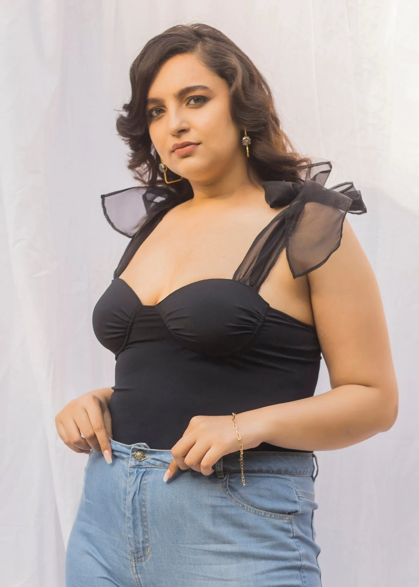 Sheryl Tie-Sleeve Bodysuit