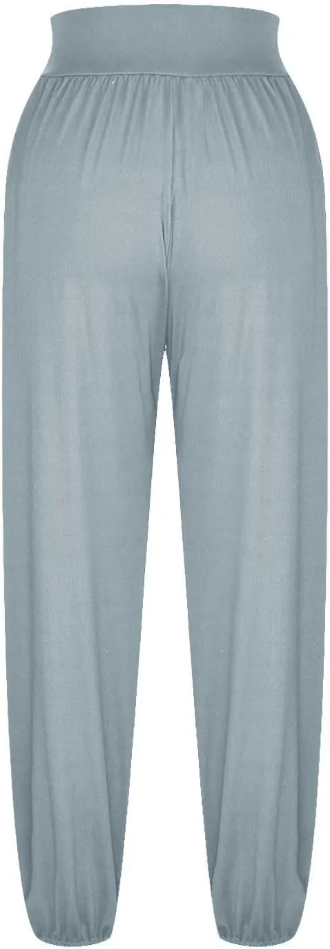 SMIDOW Women's Harem Pants Casual Loose Solid High Waist Yoga Pants Workout Running Joggers Sweatpants Comfy Lounge Trousers