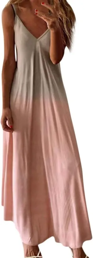 Summer Dresses for Women 2023 Trendy Casual Boho Plus Size Dress Floral Printed V Neck Spaghetti Strap Flowy Long Maxi Sundress Hawaiian Beach Clothes Sun Dress Dresses for Weddings as a Guest