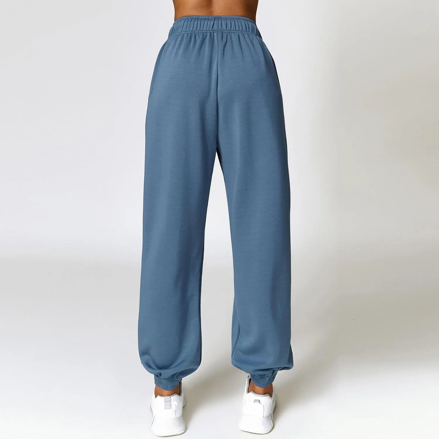 Sunwittafy Women's High Waist Sweatpants Lined Fleece Joggers with Pockets Lounge Athletic Workout Sweat Pants Trousers