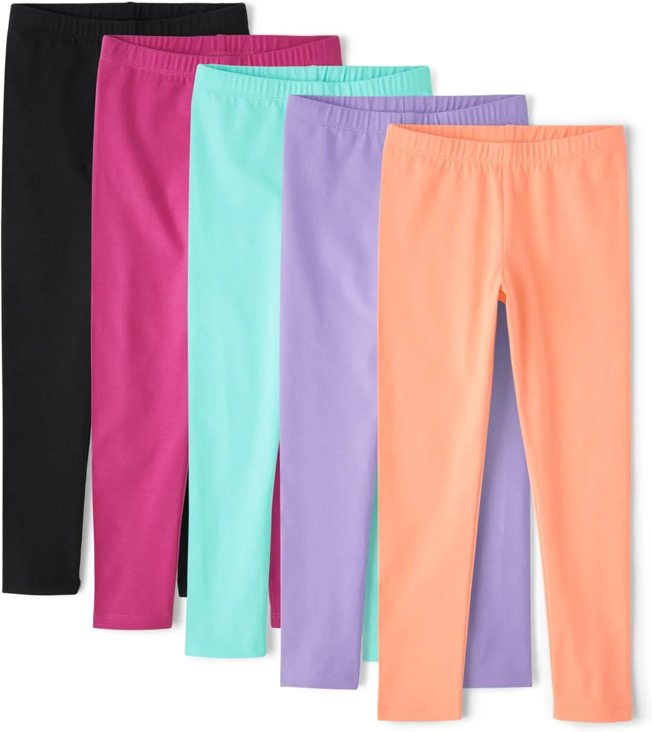 The Children's Place Girls' Printed Leggings 5 Pack