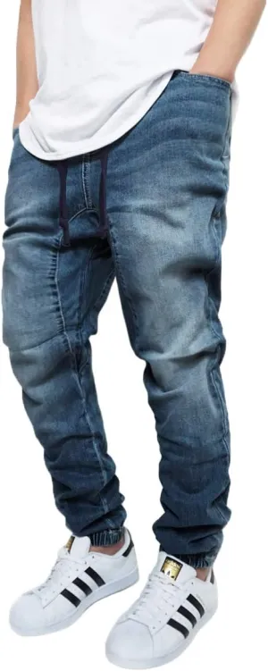 URBANJ Men's Stretch Twill Drop Crotch Jogger Pants S-5XL