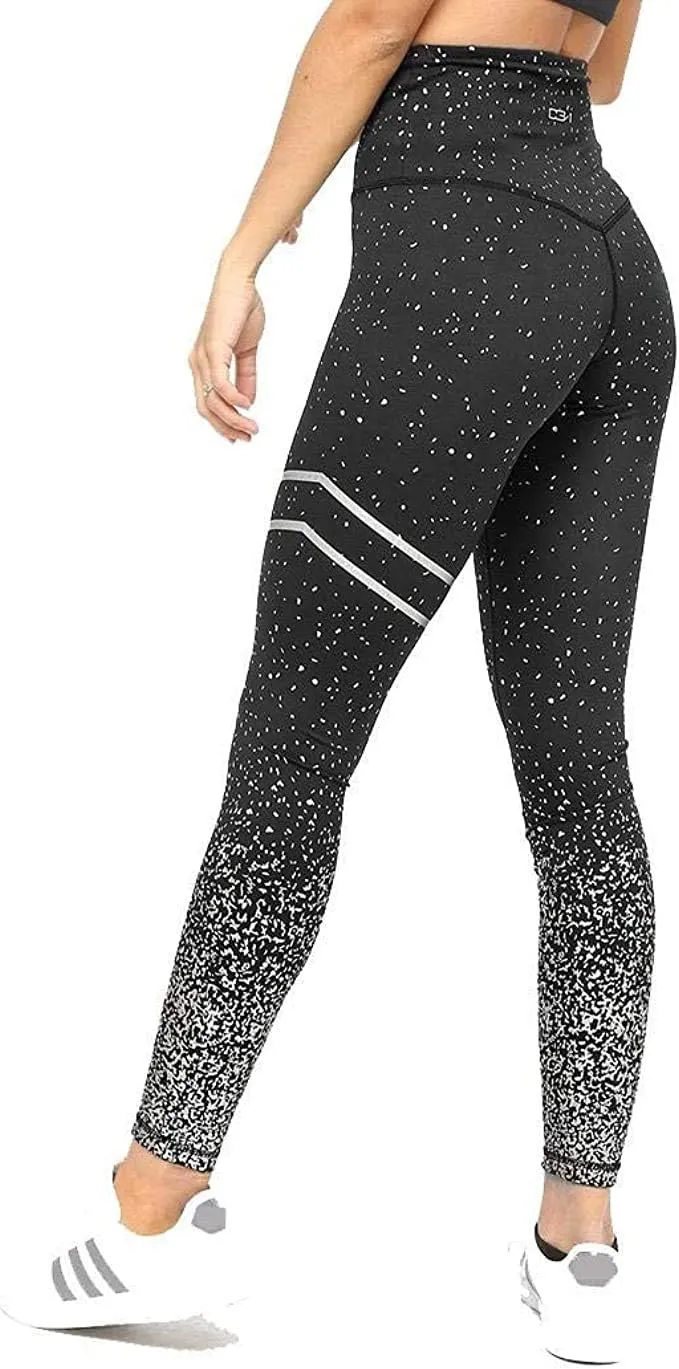 VARWANEO Women Yoga Pants Hot Stamping Leggings High Waist Stretch Fitness Track Pants