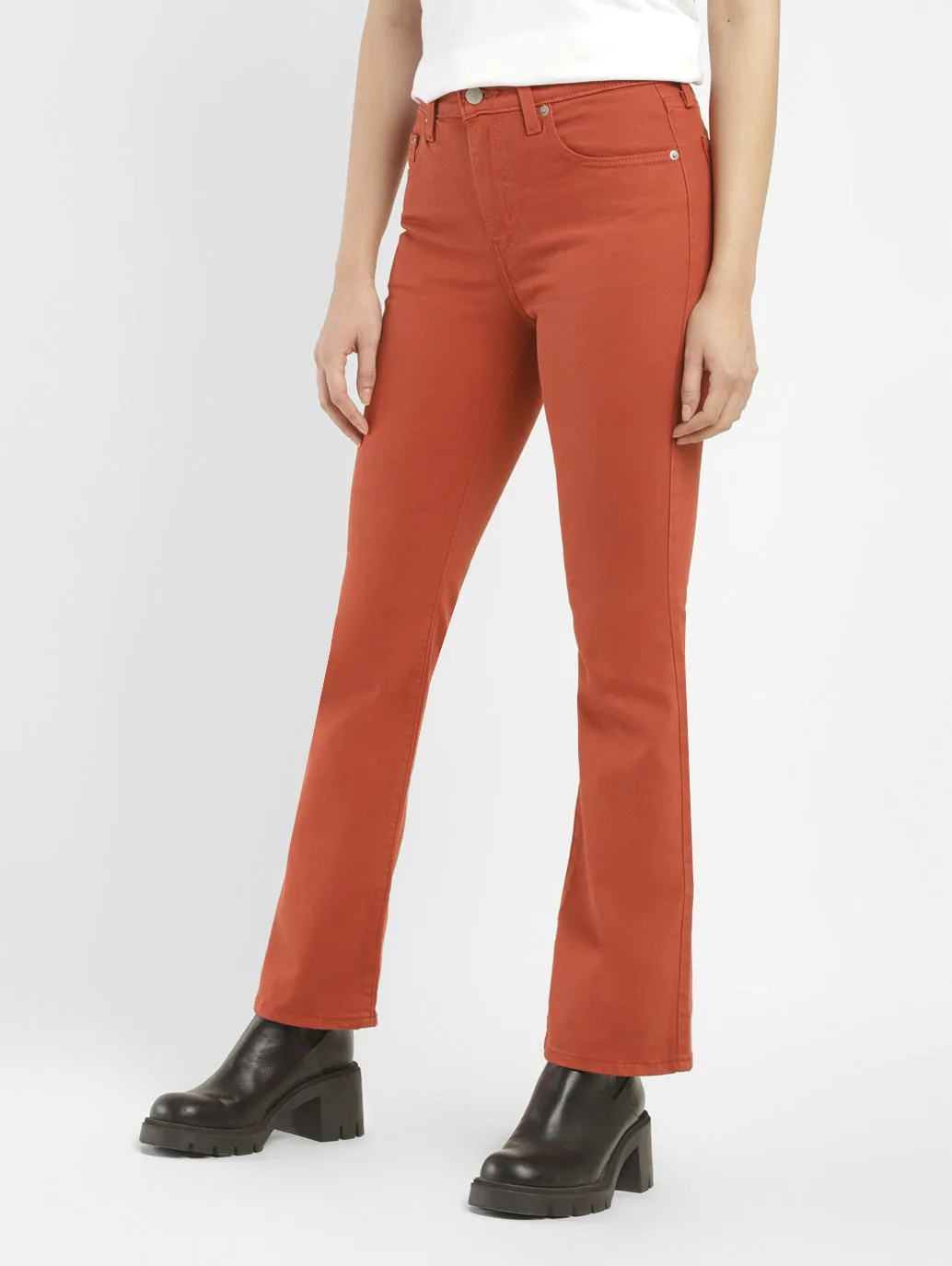Women's 725 Orange Bootcut Fit High Rise Jeans