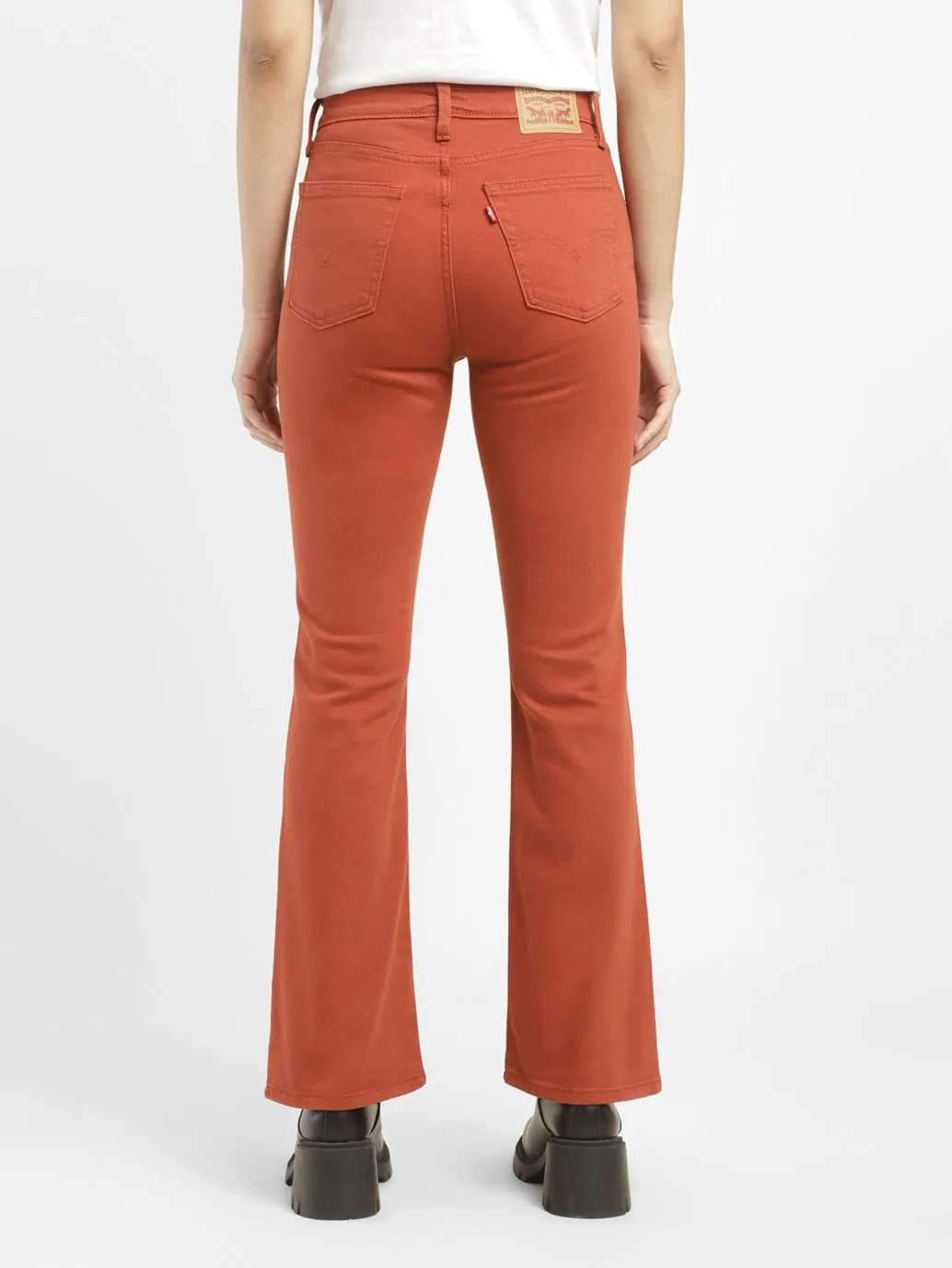 Women's 725 Orange Bootcut Fit High Rise Jeans