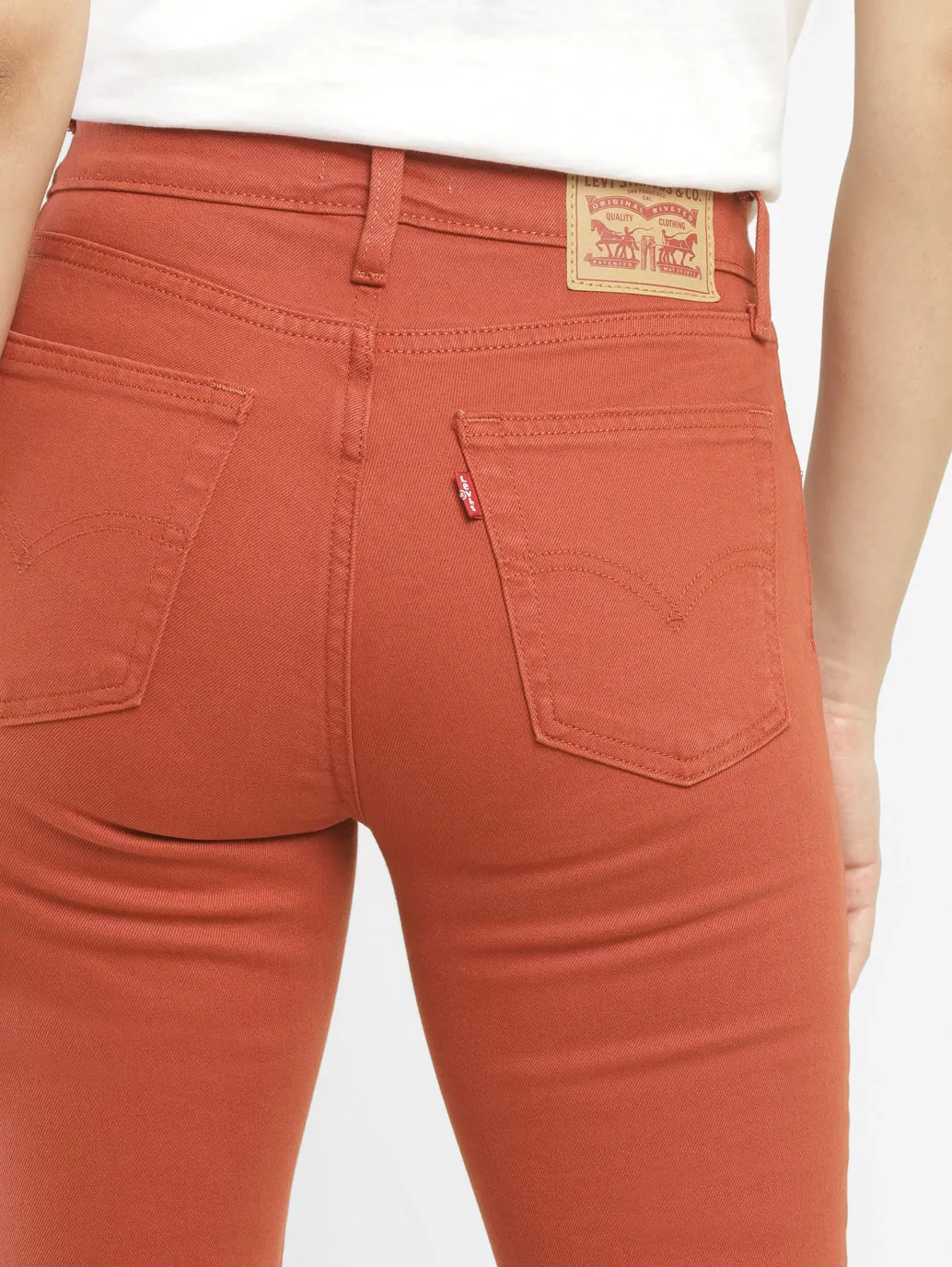 Women's 725 Orange Bootcut Fit High Rise Jeans