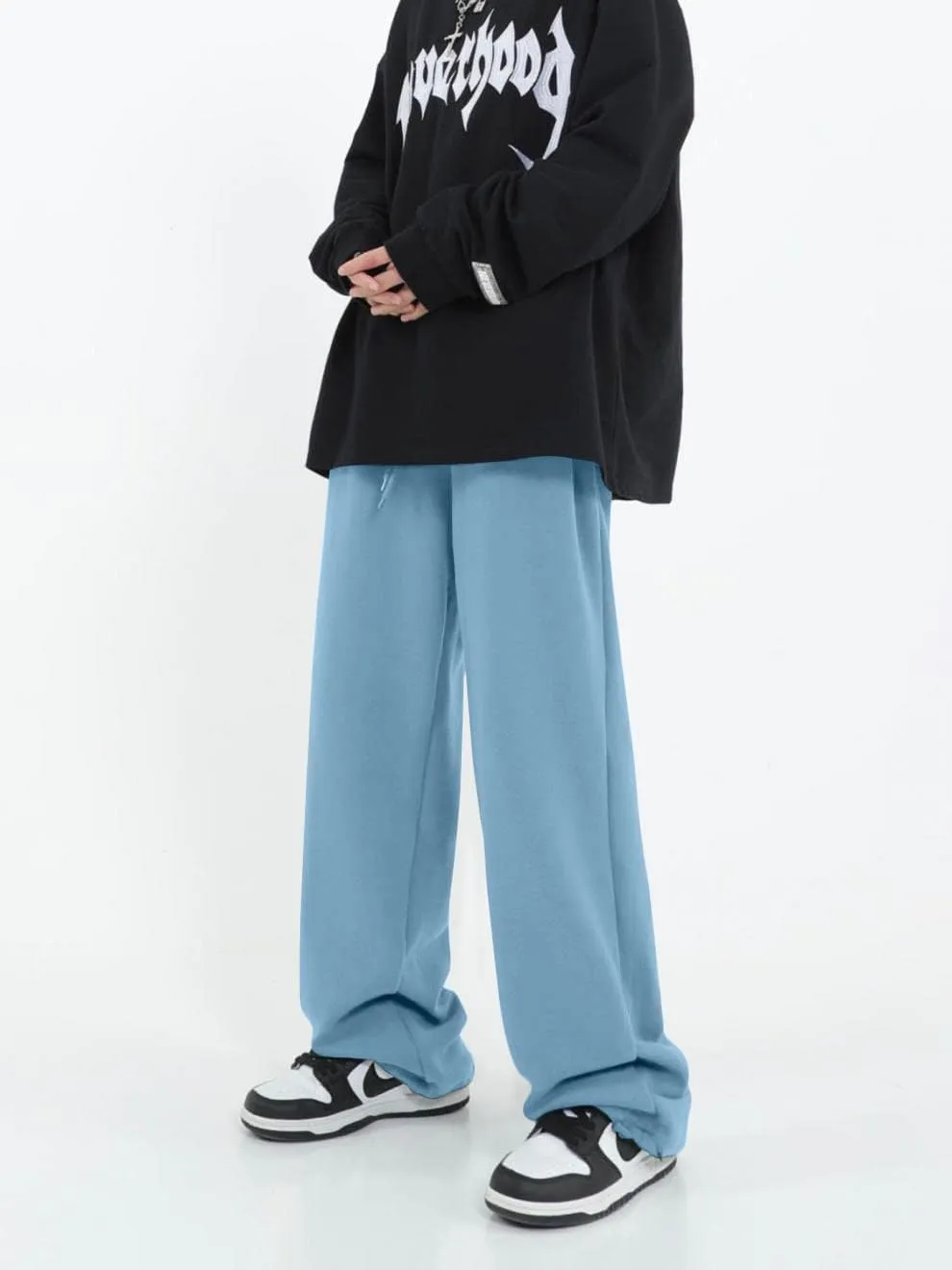 Women's Casual Wide Leg Sweatpants Loose Yoga Pants Comfy Lounge Jogger Baggy Sweatpants with Pockets