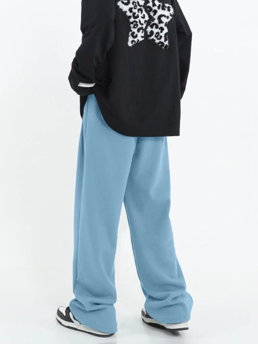Women's Casual Wide Leg Sweatpants Loose Yoga Pants Comfy Lounge Jogger Baggy Sweatpants with Pockets