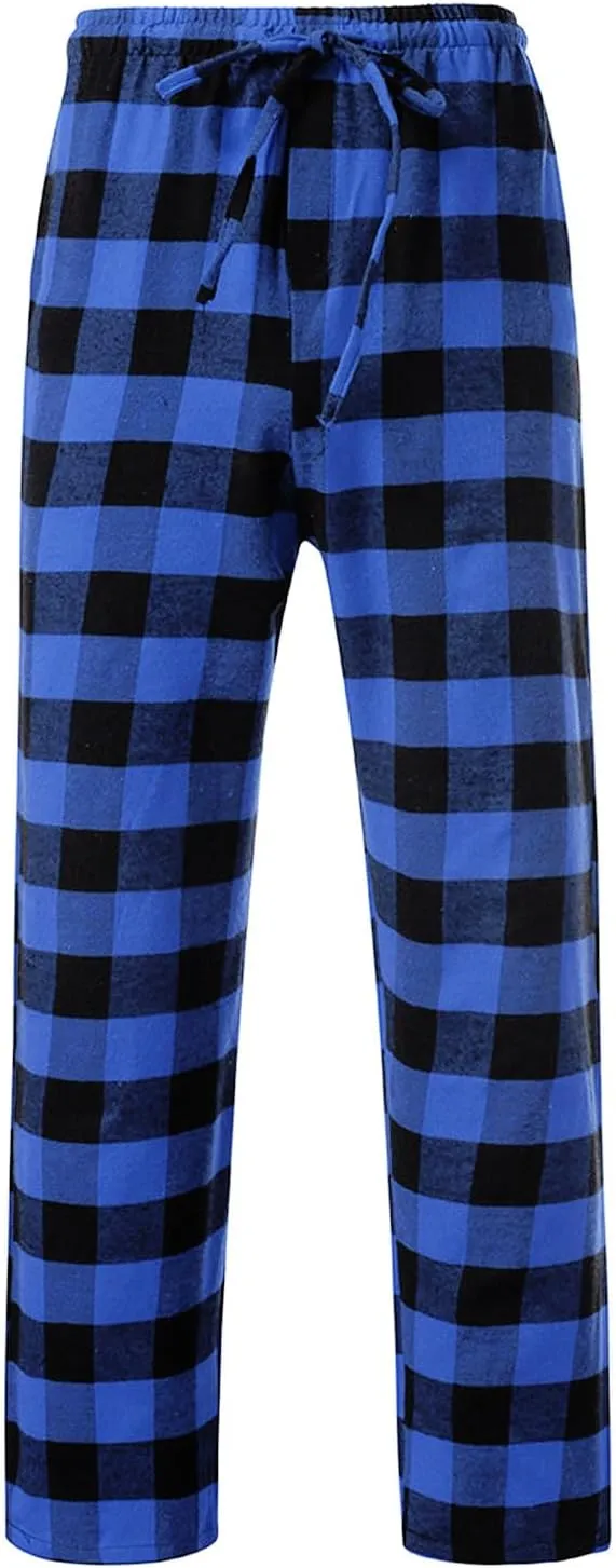 Womens Plaid Pajama Pants Sleepwear Loungewear High Waist Drawstring Long Pants Comfy Trousers Fall Fashion Clothes