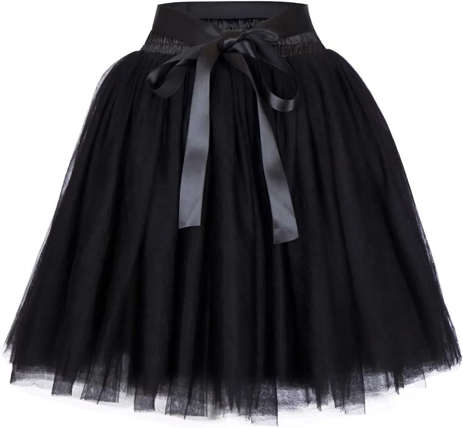 Womens Pleated Short Skirt Adult Dancing Skirt High Waist Pencil Skirts for Women Knee Length