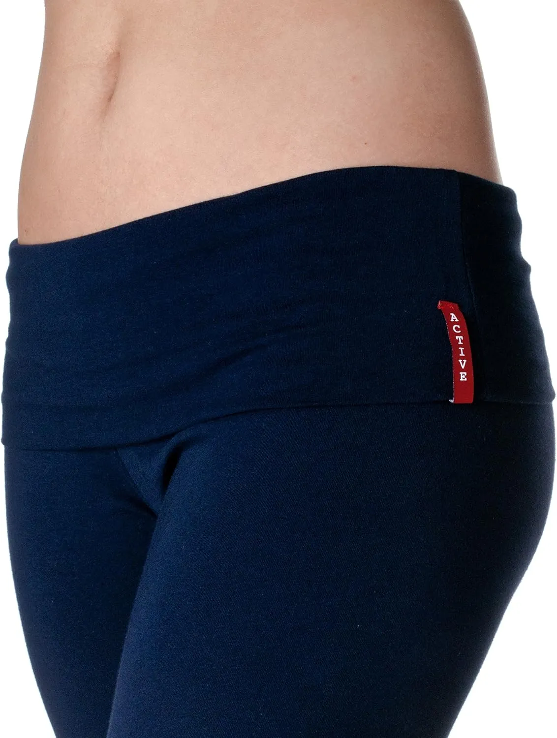 Women's Slimming Foldover Bootleg Flare Yoga Pants