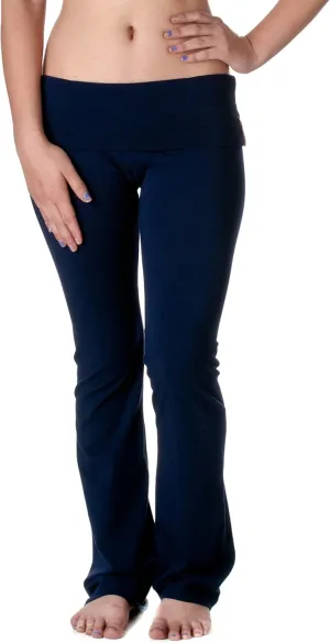 Women's Slimming Foldover Bootleg Flare Yoga Pants