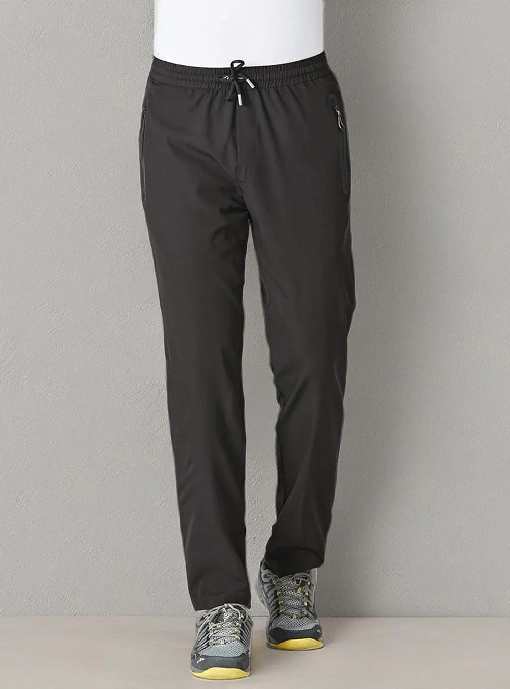 YSENTO Mens Track Pants Quick Dry Lightweight Joggers Athletic Hiking Pants Zipper Pockets