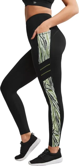 Yvette Printed Workout Leggings for Women High Waisted Yoga Pants with 2 Pockets Non See-Through Tummy Control