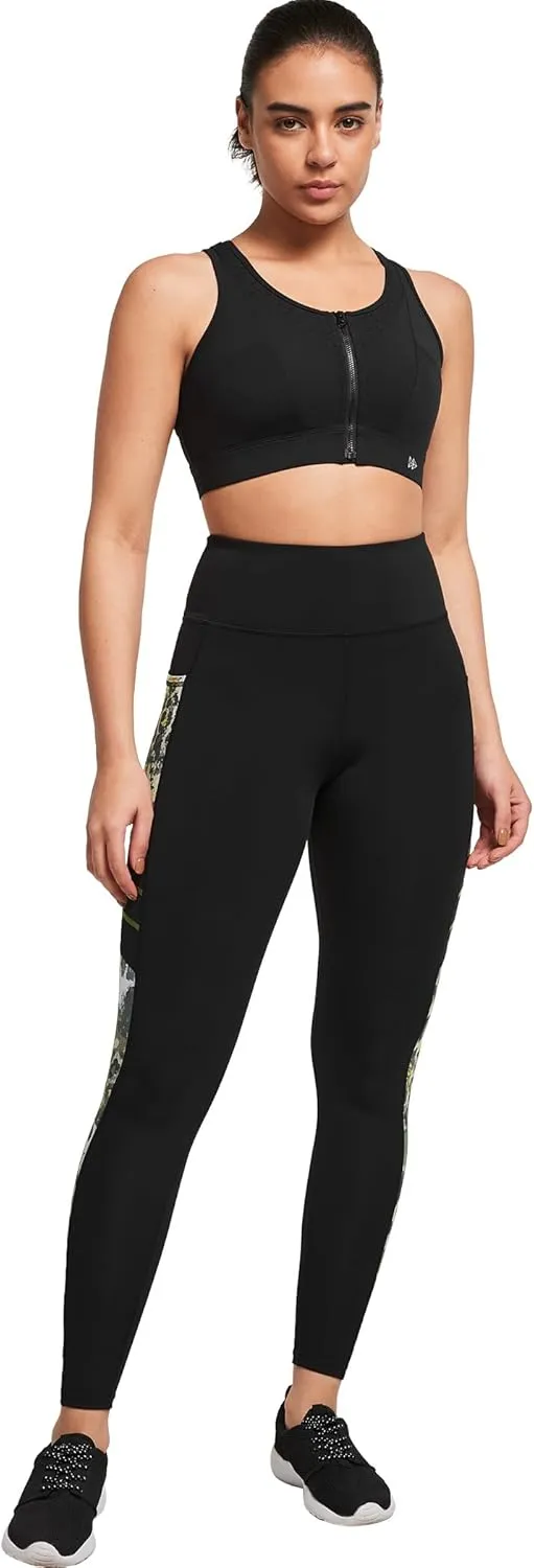 Yvette Printed Workout Leggings for Women High Waisted Yoga Pants with 2 Pockets Non See-Through Tummy Control